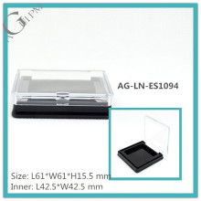 AG-LN-ES1094 Kosmetik Verpackung benutzerdefinierte leeren rechteckigen flachen Kunststoffpulver Fall